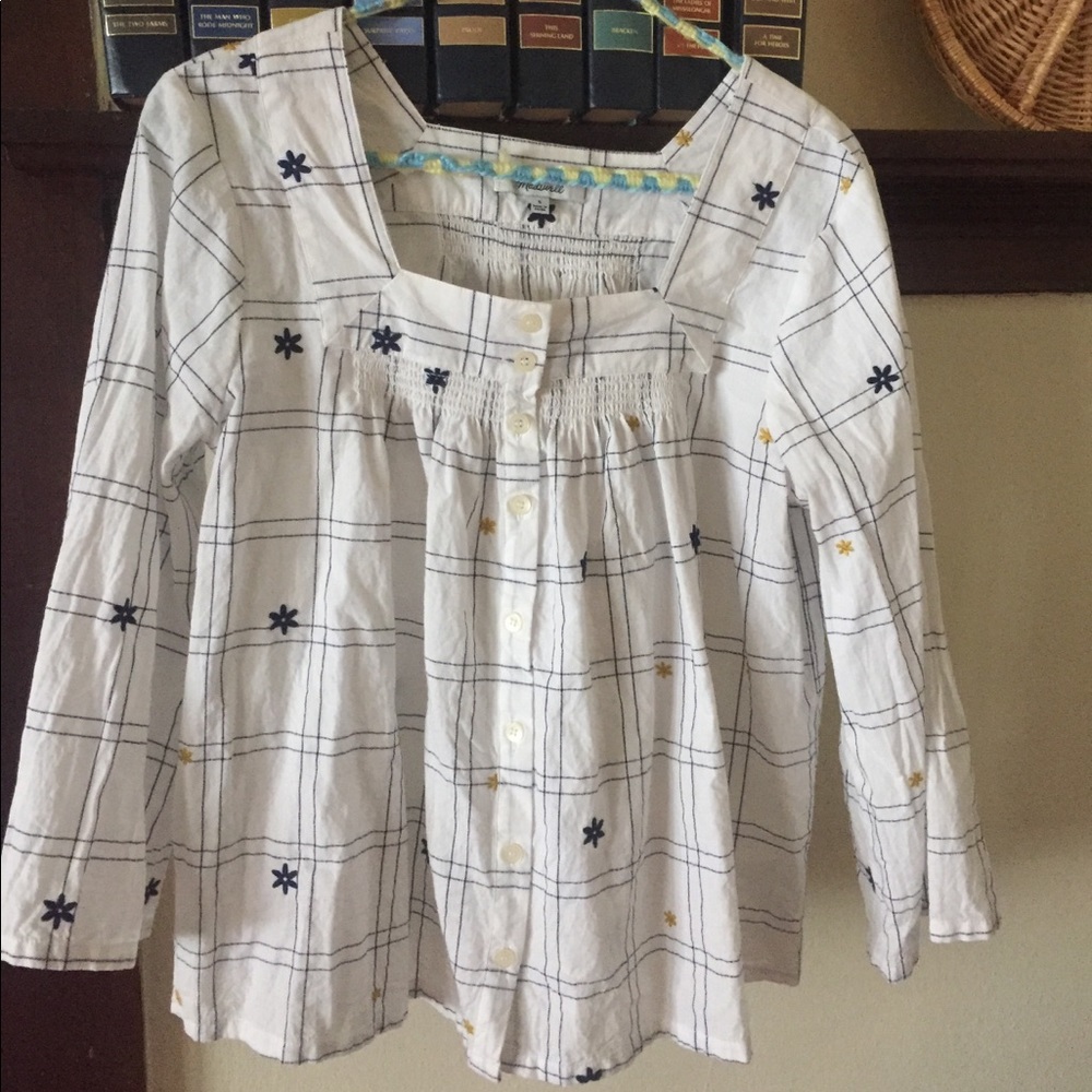 Madewell Embroidered Top